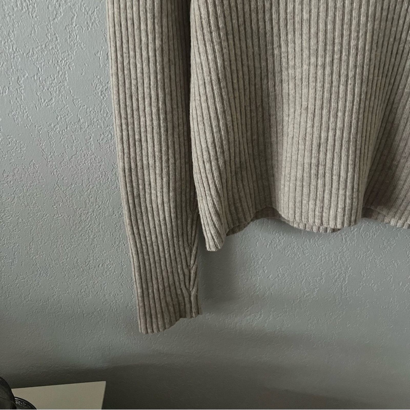 Fibflx Wool Cashmere Ribbed Mockneck Sweater — image 4 of 8